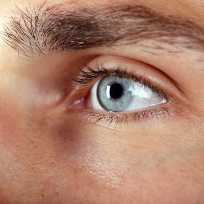 Close-up of an man's eye.